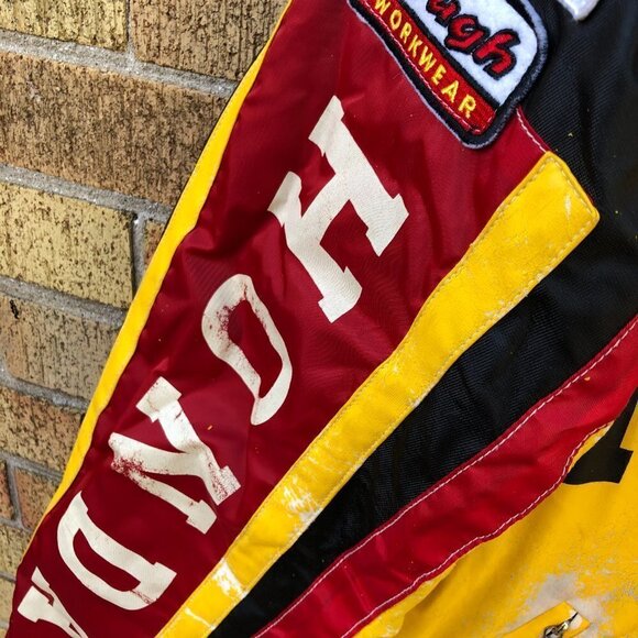 Vintage 1974 Honda Racing Jacket LEATHER RACING JACKET - Picture 8 of 16